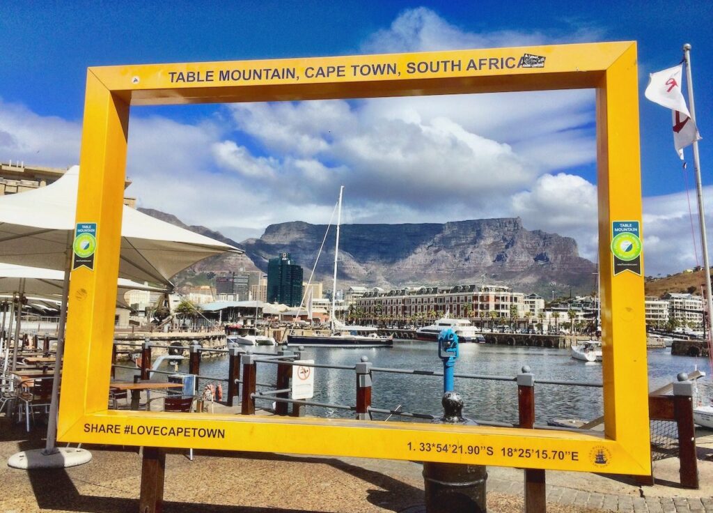 table mountain from waterfront